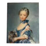 Painting: oil on canvas. Portrait. Reproduction.