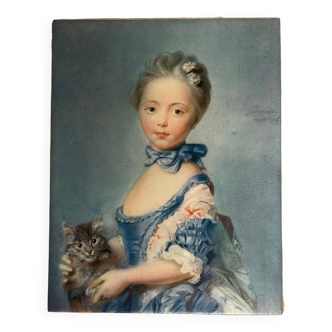 Painting: oil on canvas. Portrait. Reproduction.