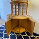 Two Vintage rattan corner notches/shelves