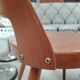 Pair of Scandinavian chairs with round seats, 1950s