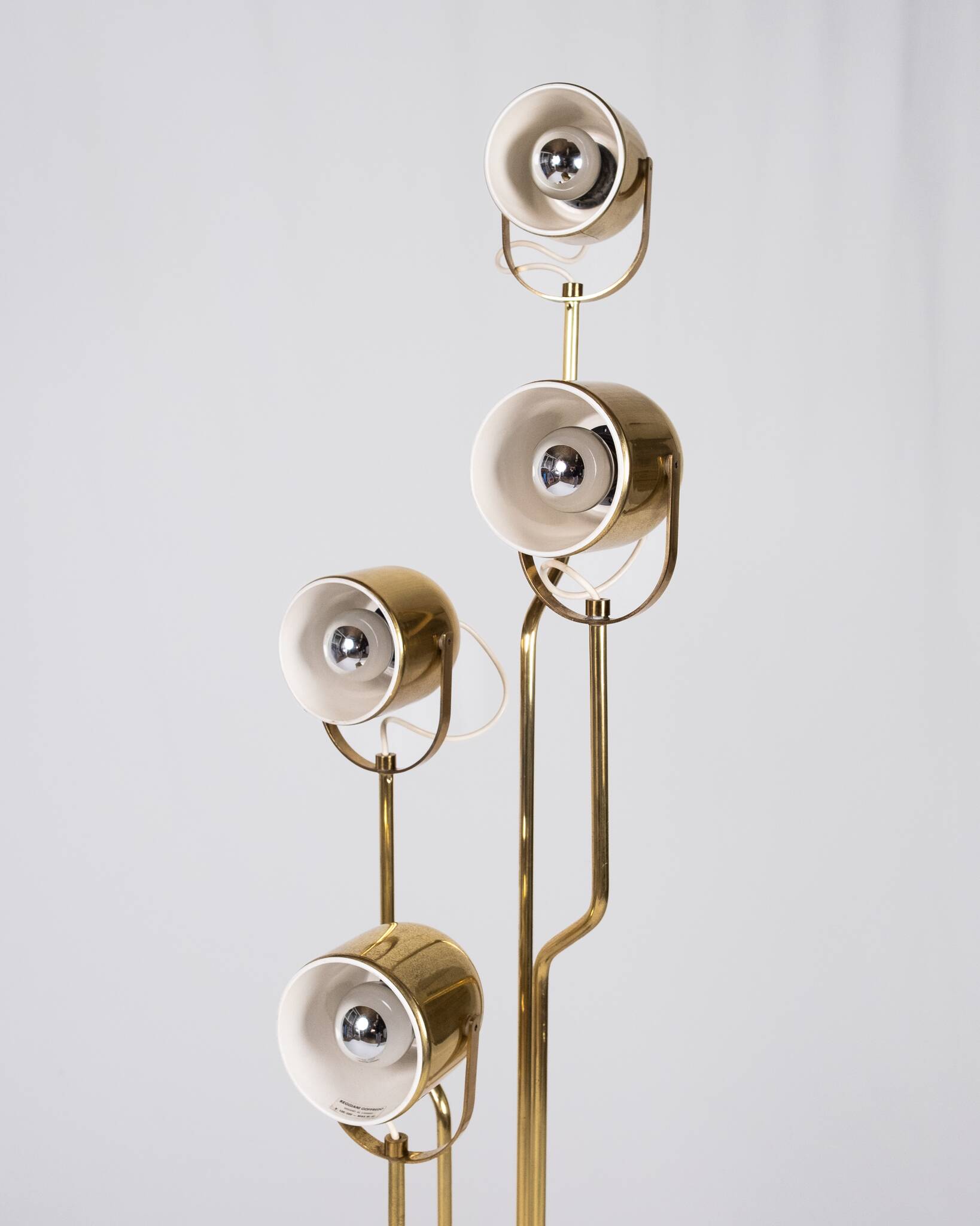 Lampadaire en laiton par Goffredo Reggiani, Italie, 1970