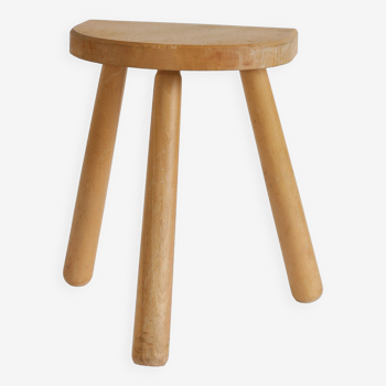 Tripod stool in light wood