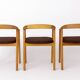 Lot de 6 chaises de salle à manger vintage en chêne – Probablement danoises, années 1970 – Rénovées