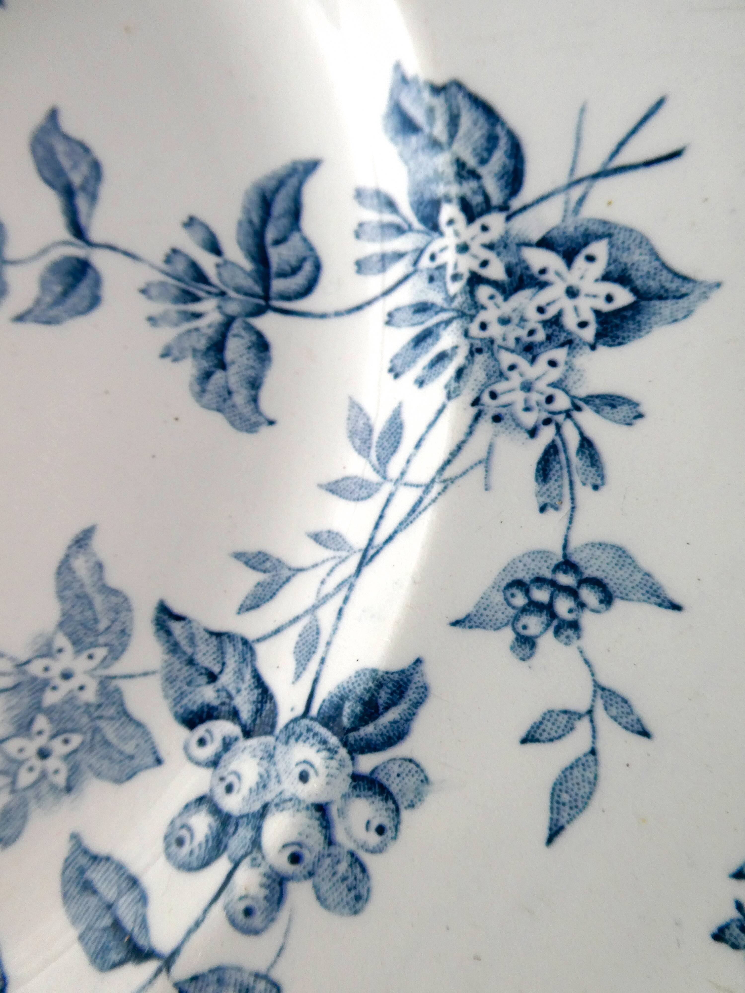 Set de 4 assiettes plates Saint Amand Hamage, modèle Caïffa