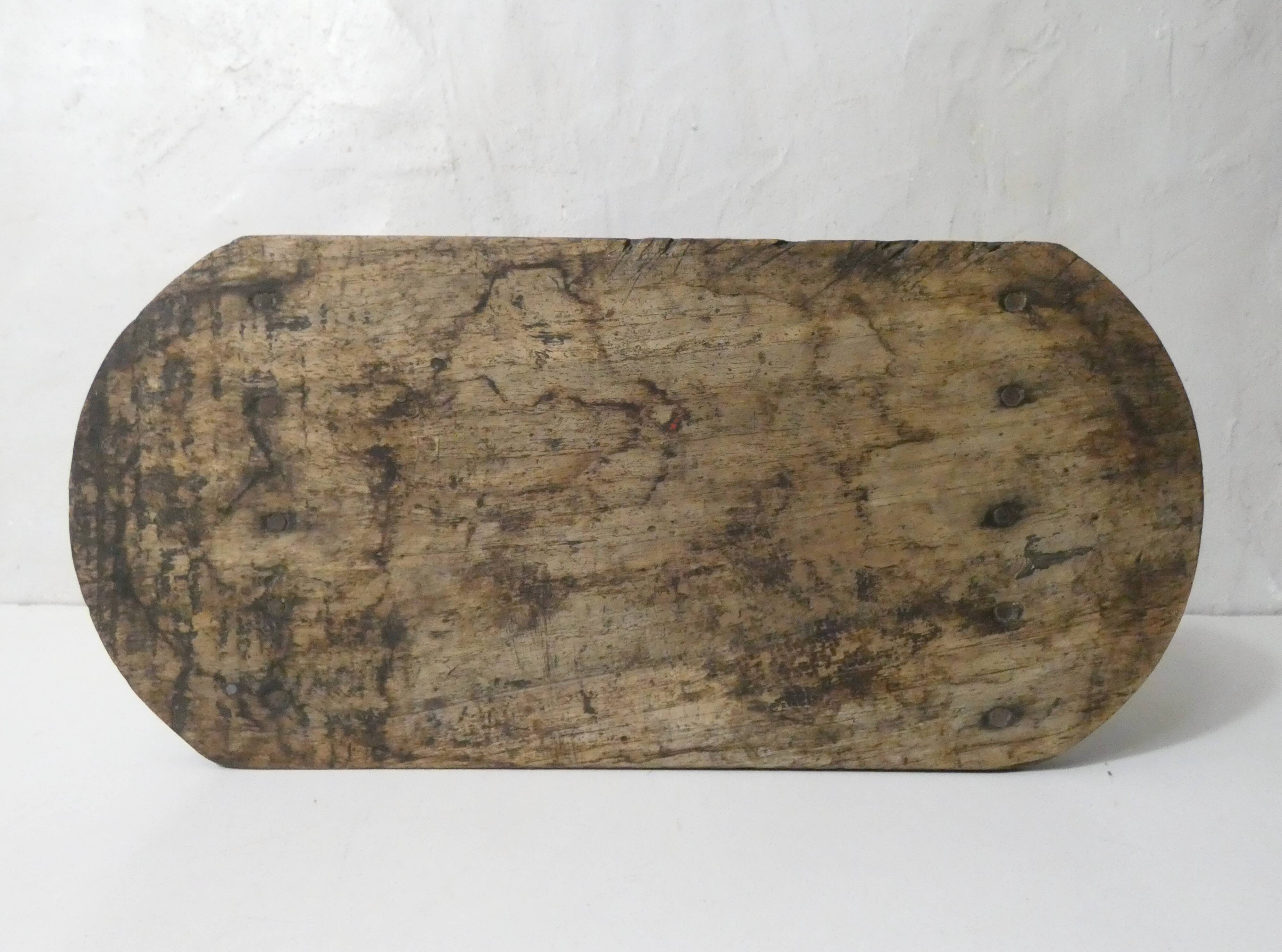 old small vintage wooden bench