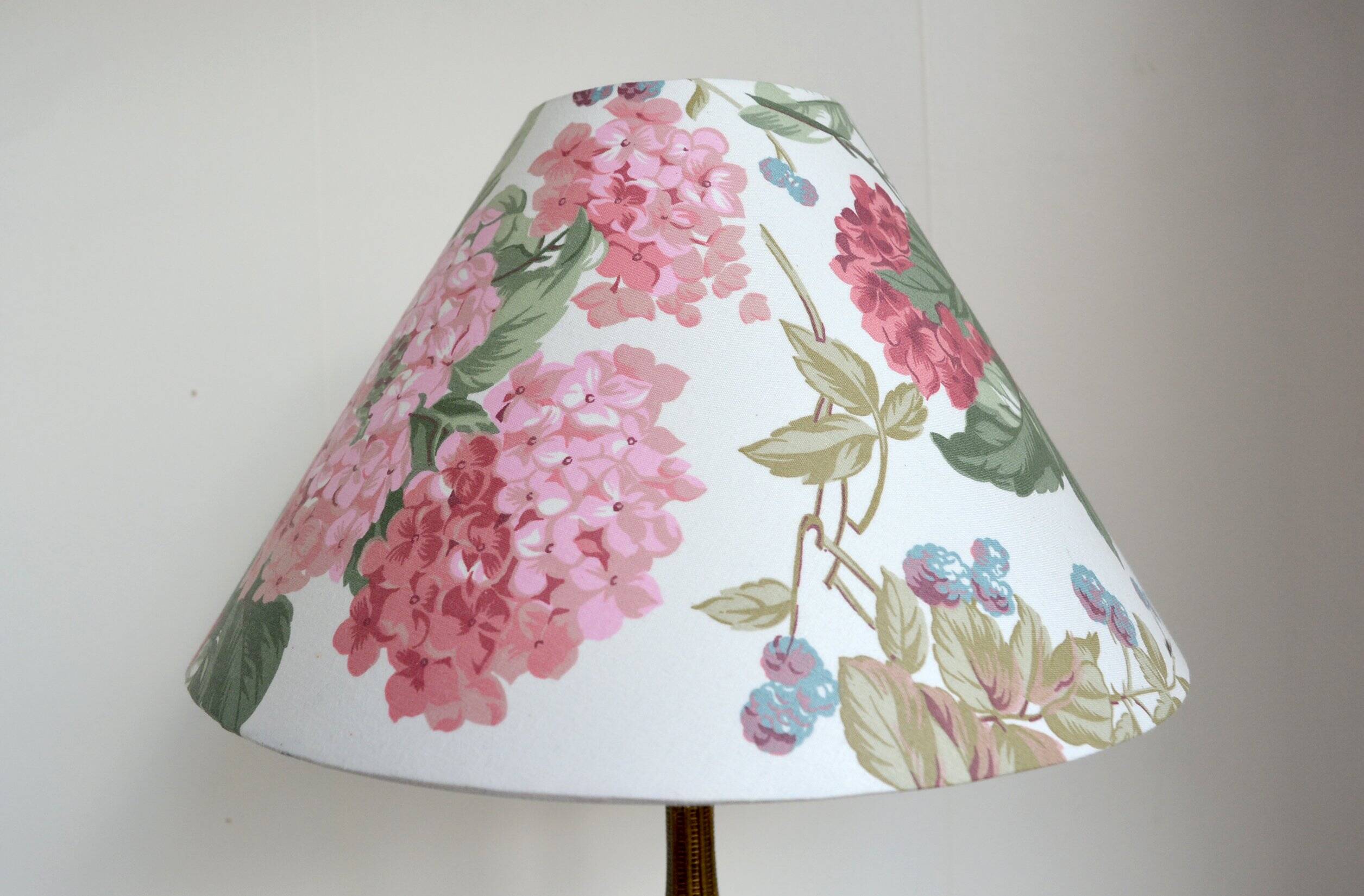 Pink Hydrangea Lampshade