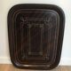 Beautiful table with a brass top and painted sheet metal