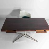 Bureau exécutif en palissandre par Florence Knoll, années 1970