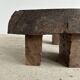 Asian solid wood quadripod brutalist coffee table H30 L81 l42