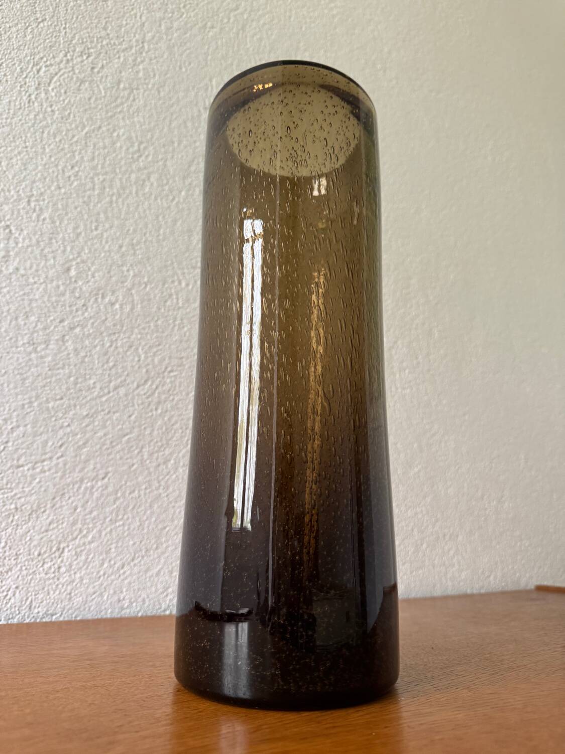 Bendor bubble glass roller vase from the 60s
