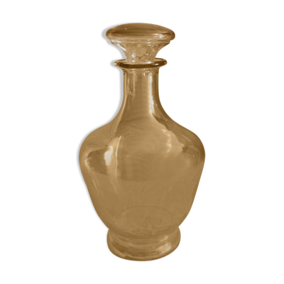 Carafe Art déco en verre à reflets dorés
