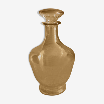 Glass Art Decarafe with golden reflections