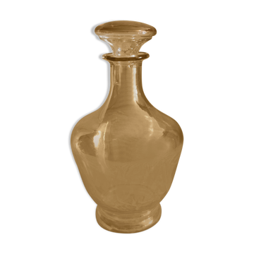 Carafe Art déco en verre à reflets dorés