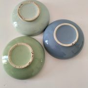 Trois coupelles vintage pastel