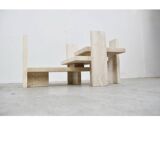 Vintage coffee table by Willy Ballez, 1970s