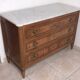 Commode en acajou plateau marbre blanc