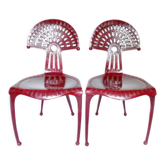 Pair of chairs Oscar by Oscar Tusquets for Kettal Barcelona vintage
