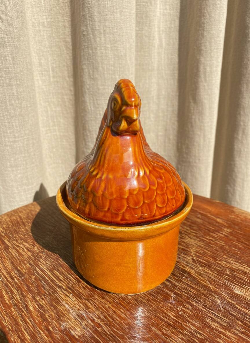 Terrine in a chicken shape