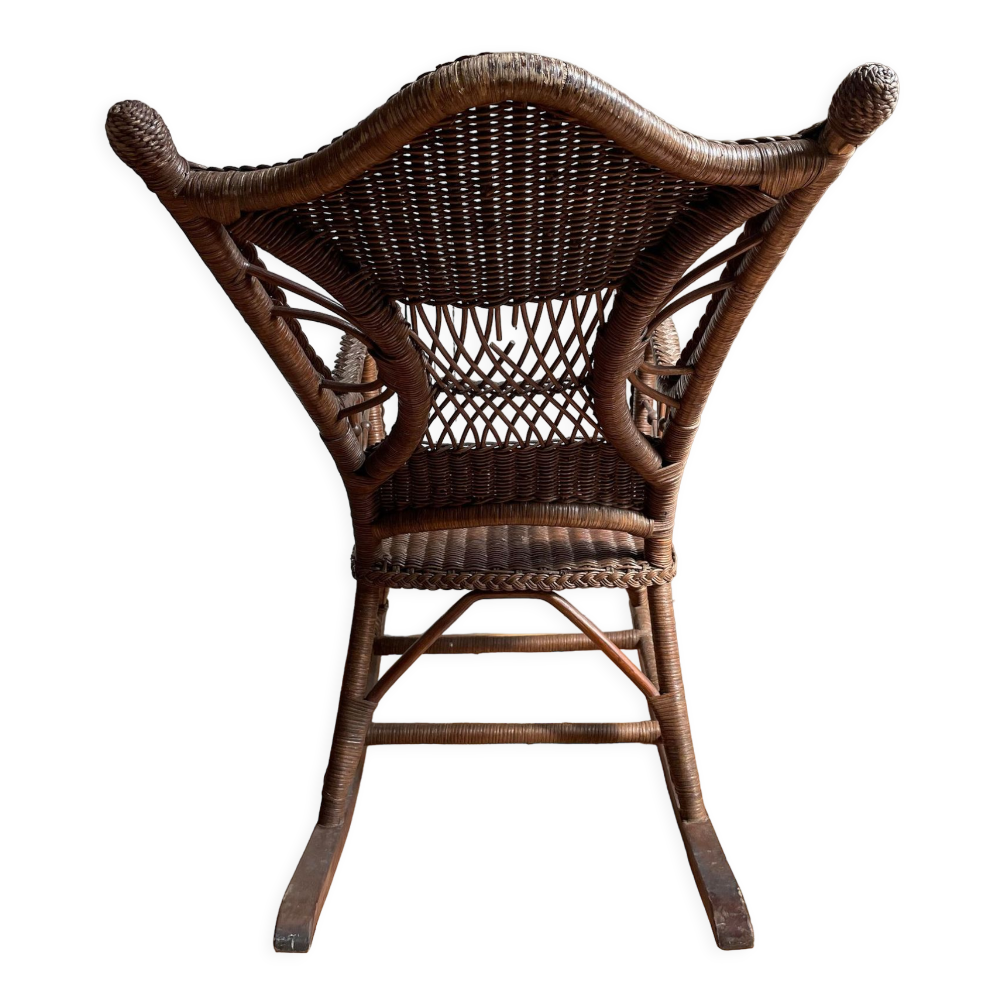 Rocking-chair wicker