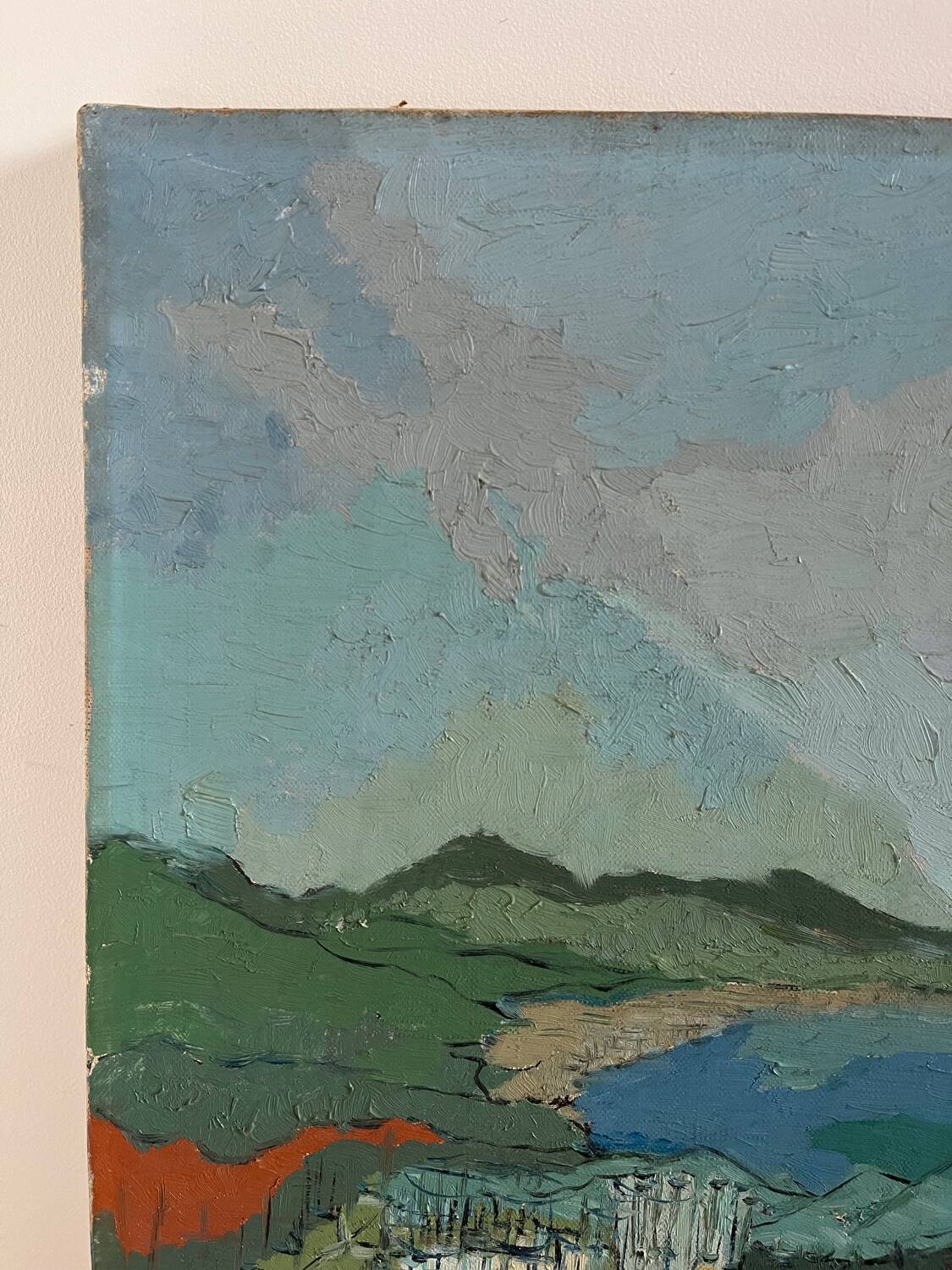 "The Cabin" oil on canvas, 1957