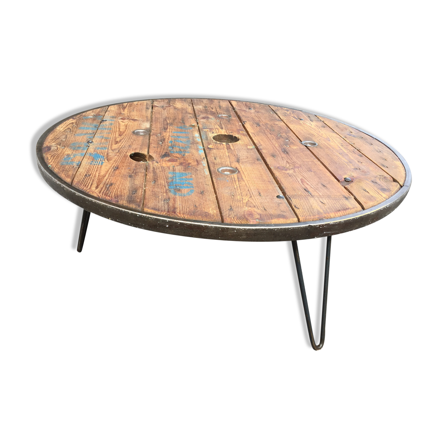 Industrial coffee table