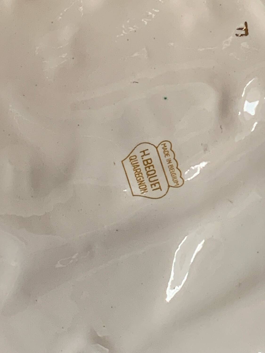 H. BEQUET ceramic collector's dish