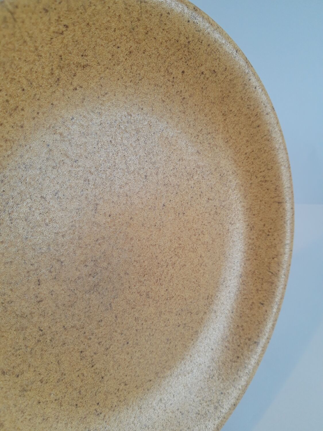 Trio of vintage Chantilly France stoneware dinner plates