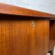 Scandinavian double-sided teak desk, 60s
