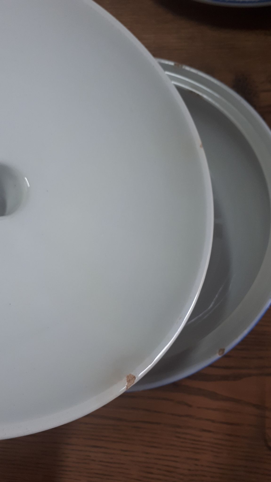 Série de plats Badonviller Fleurs bleues