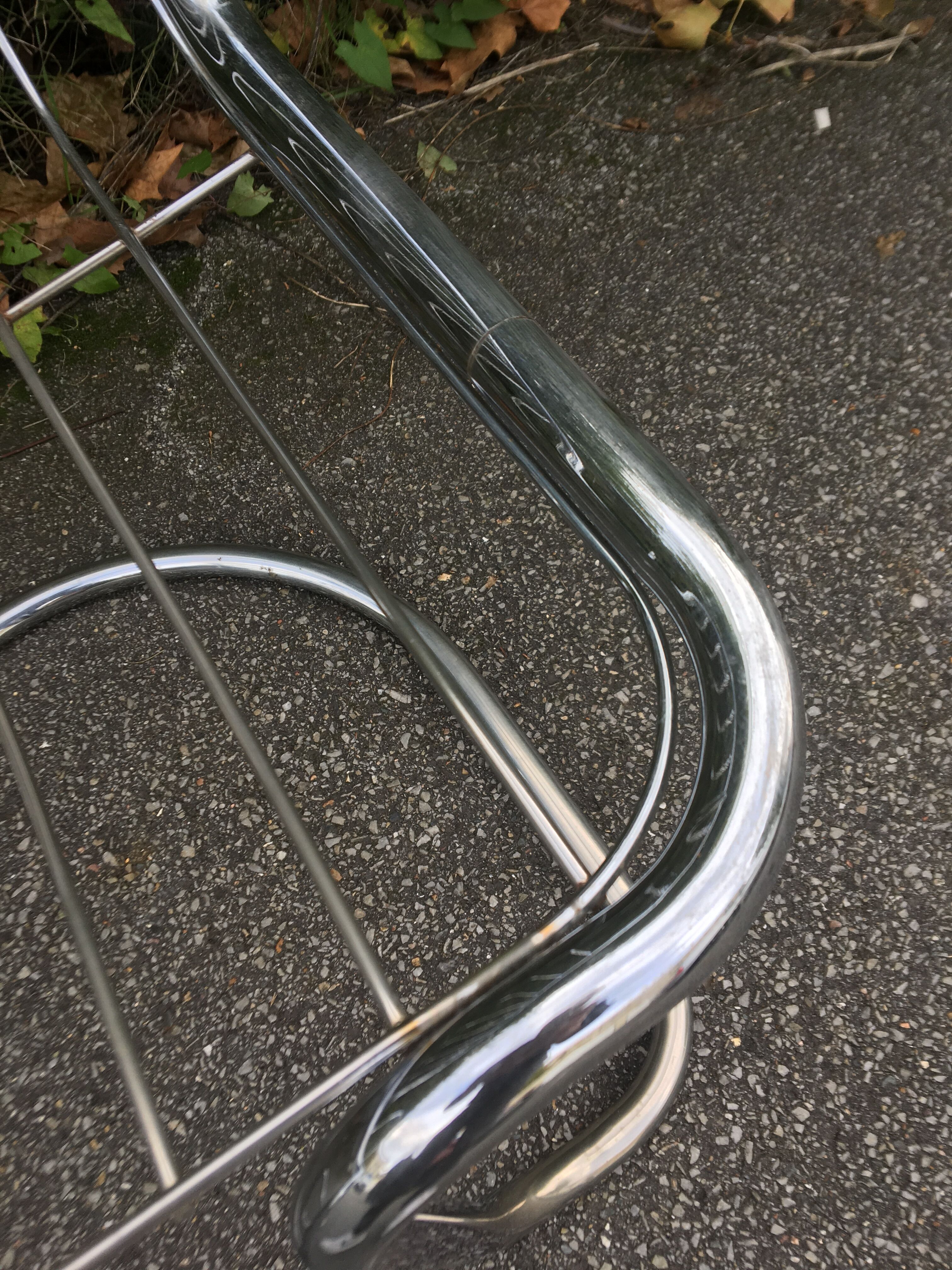 Chrome steel chairs from the 70