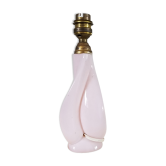 Pierre de lampe rose pâle vintage