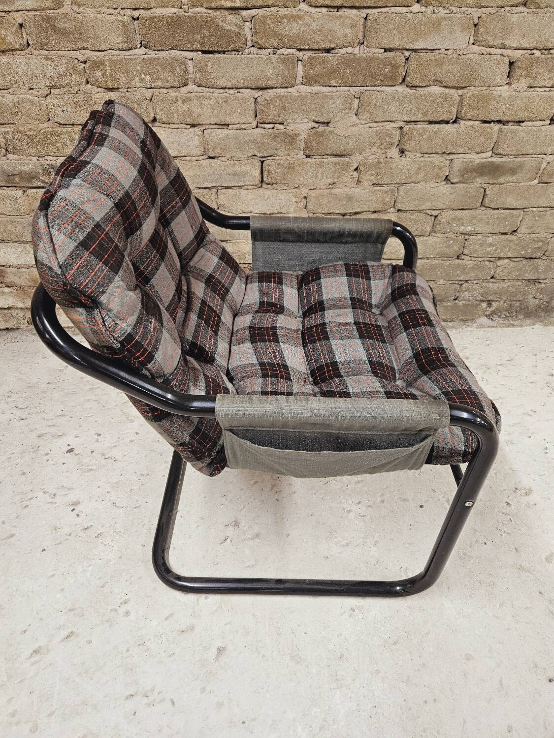 Vintage tubular armchair