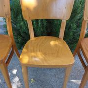 4 chaises bistrot, teinte claire