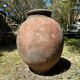 Ancient terracotta pottery jar from the 19th century.