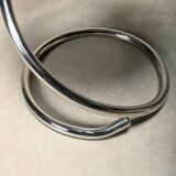 Poul Henningsen Snake Chairs, Model PH-501 in chrome and full black leather