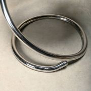 Poul Henningsen Snake Chairs, Model PH-501 in chrome and full black leather