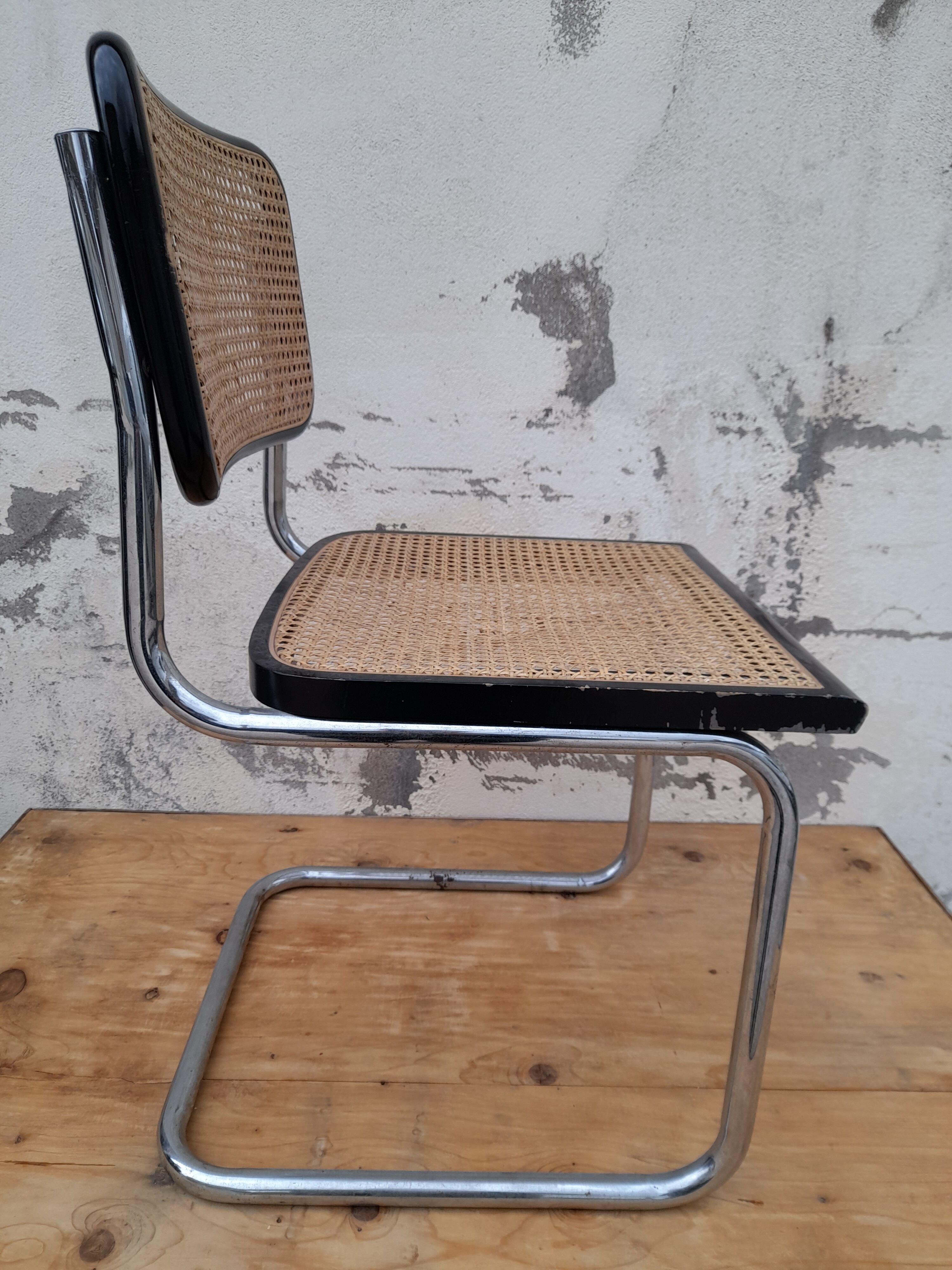 Chaise Marcel Breuer b32 signé Italy
