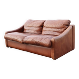 2 Seater Vintage Rolf Benz Sofa oxred leather