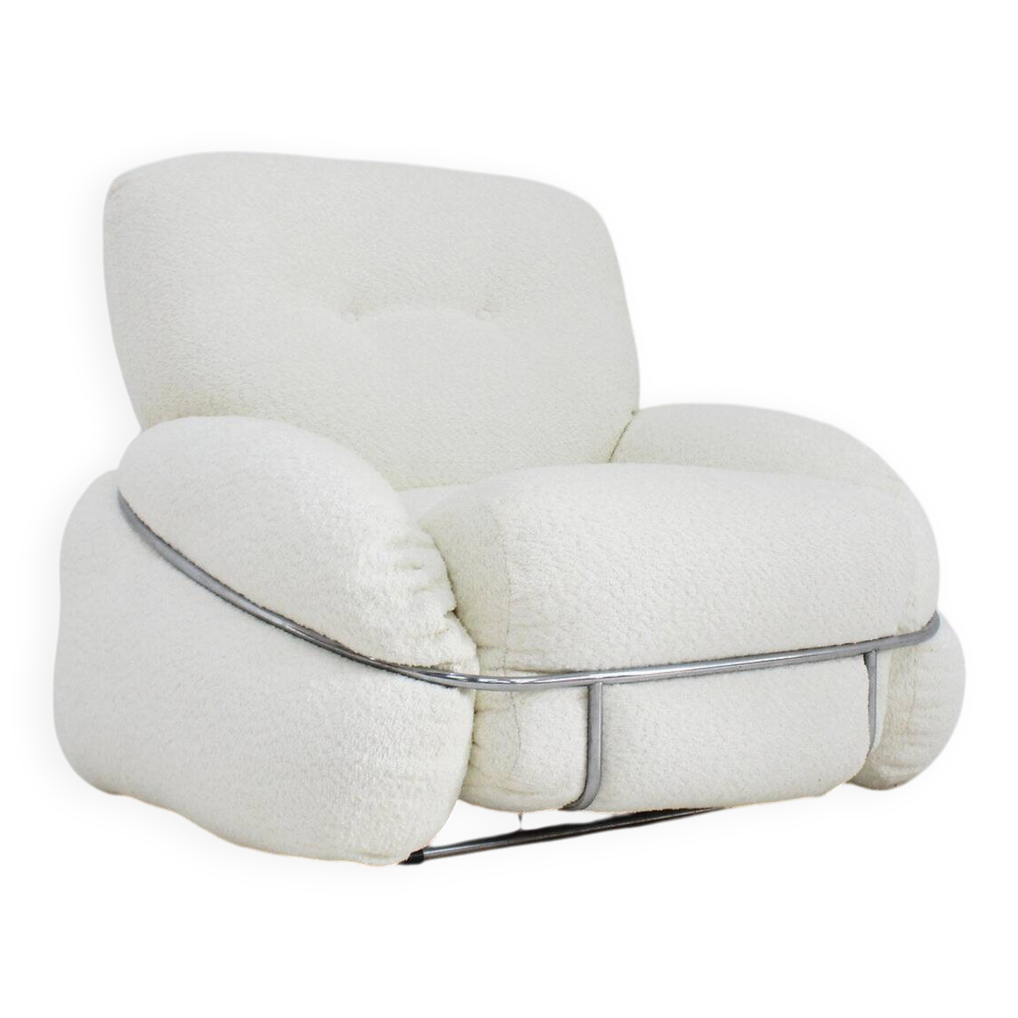 Vintage Adriano Piazzesi Okay armchair 1970s Italy