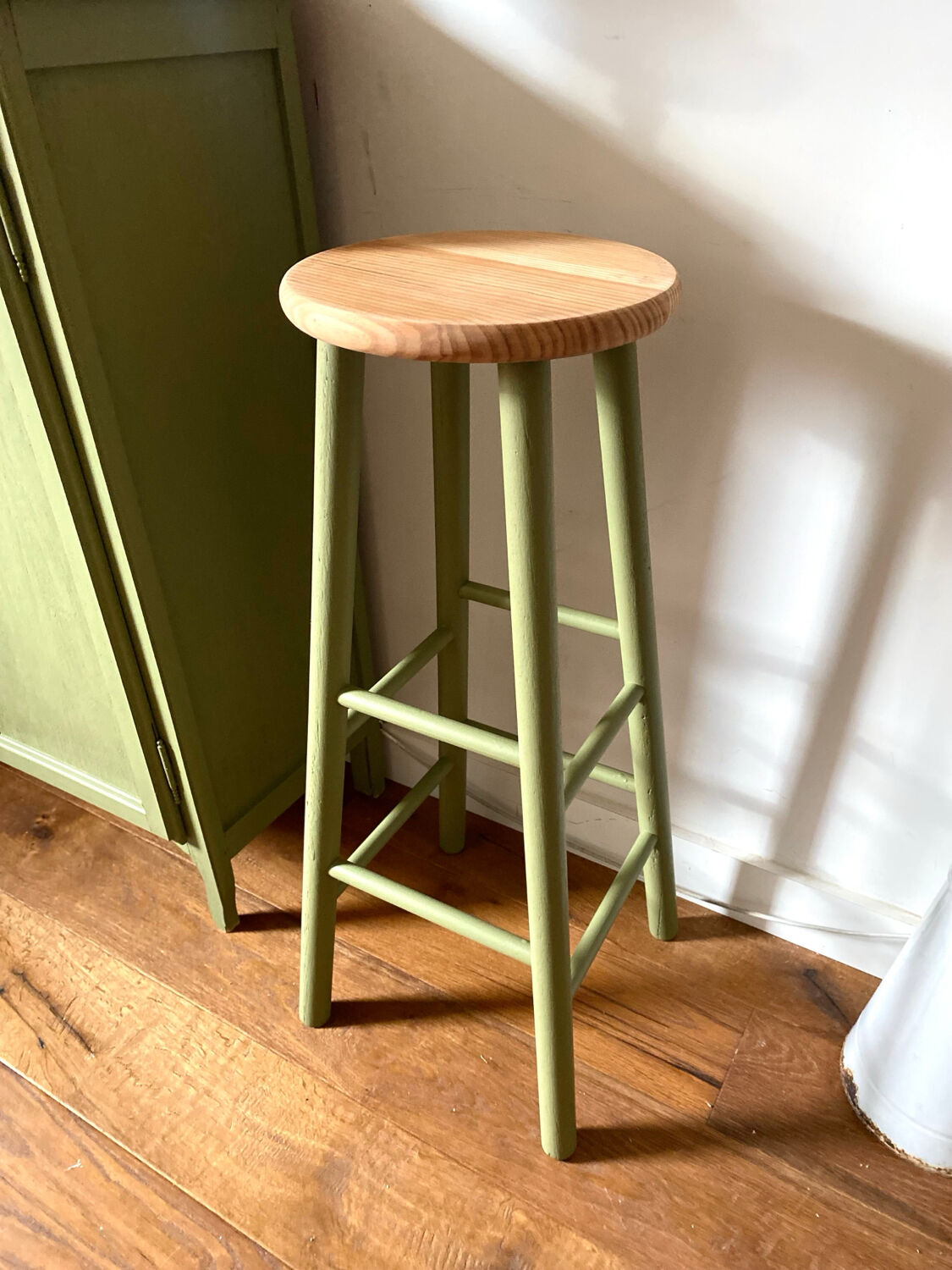 Antique wooden stool