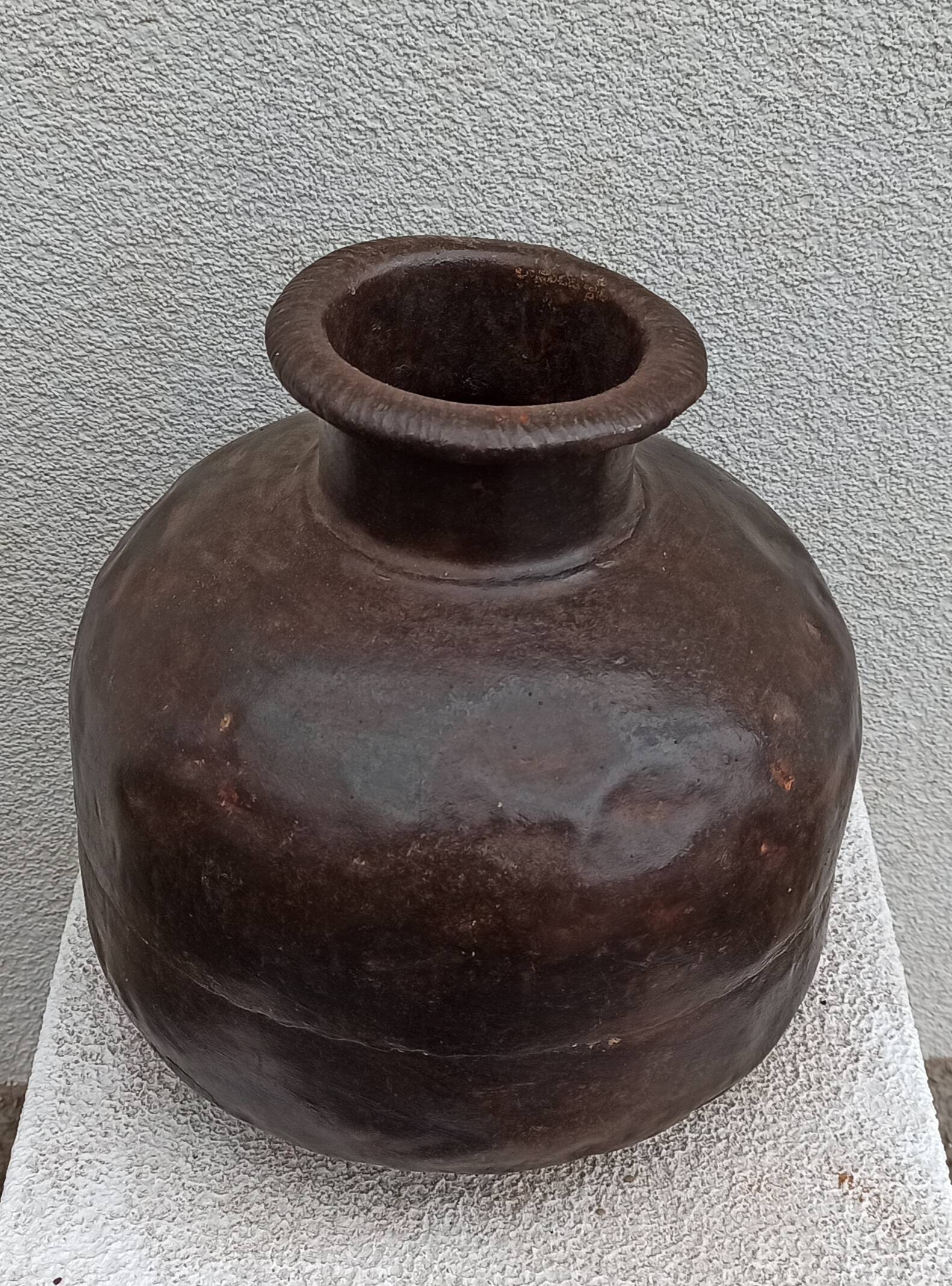 Old metal pot