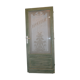 Porte avec un verre gravé "droguerie"