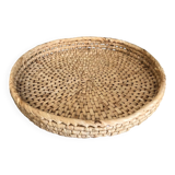 Plateau, wicker basket
