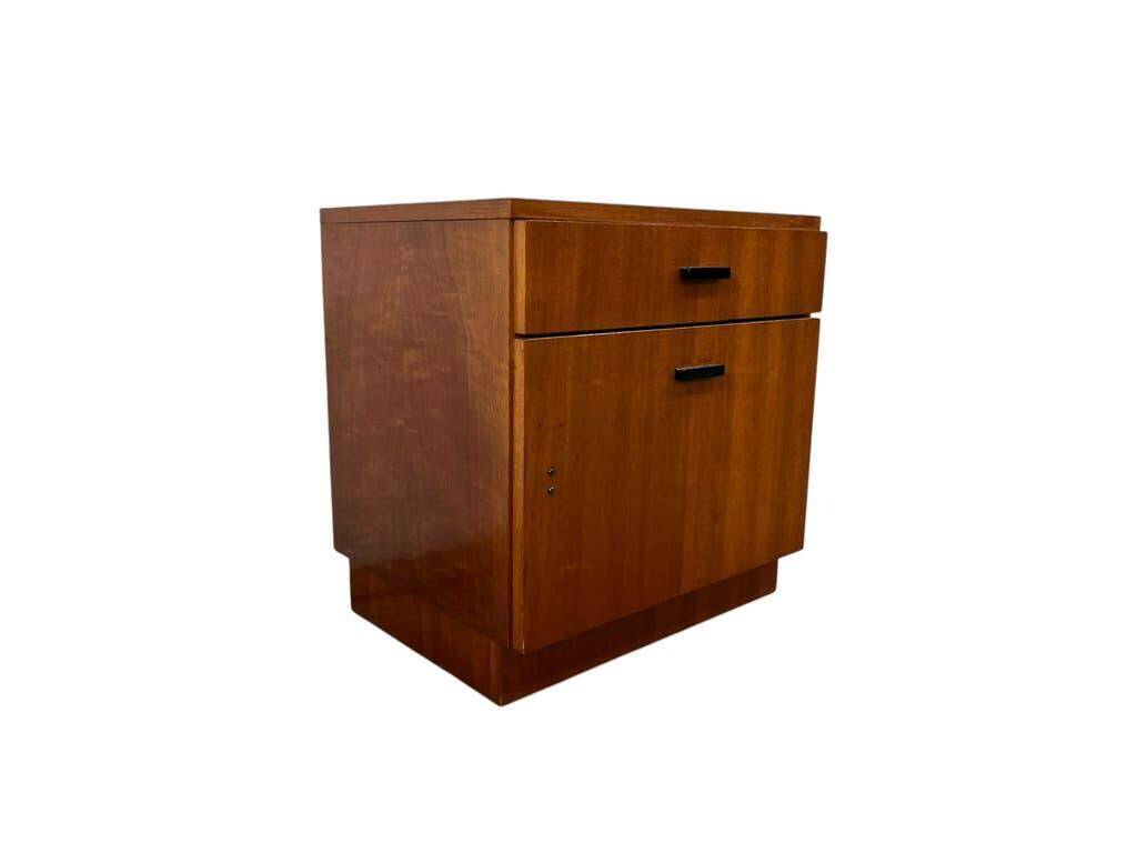 Vintage wooden mini armoire / bedside table