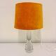 Mid-century crystal glass table lamp by Vicke Lindstrand Kosta, Sweden.
