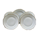 Service de table vintage blanc et or, service de table ancien