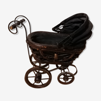Wooden and iron pram toy