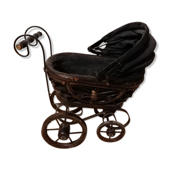 Wooden and iron pram toy