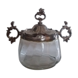 Sugar bowl in silver metal