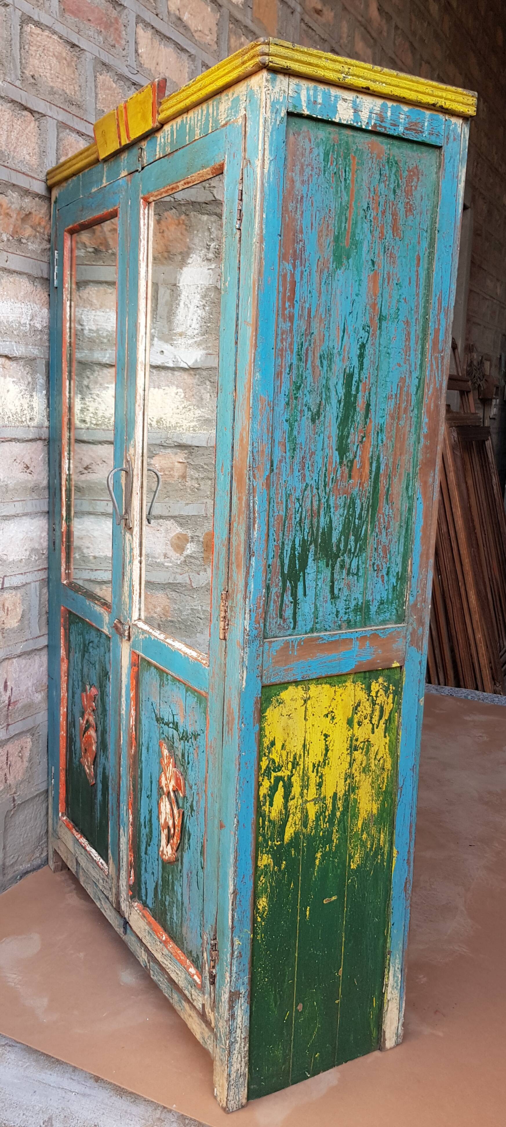 Burmese teak cupboard cabinet